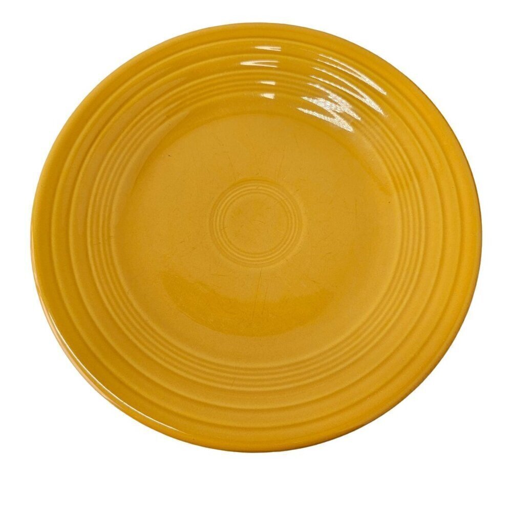 Homer Laughlin Fiesta Ware Daffodil Yellow 9” Lunch Plate Lead Free Ceramic